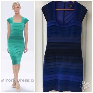 Tadashi Collection Dress Blue Ombré